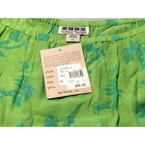Nomadic Traders NTCO Key Lime Green Boho Maxi Skirt Women’s XL NWT - Picture 5 of 5